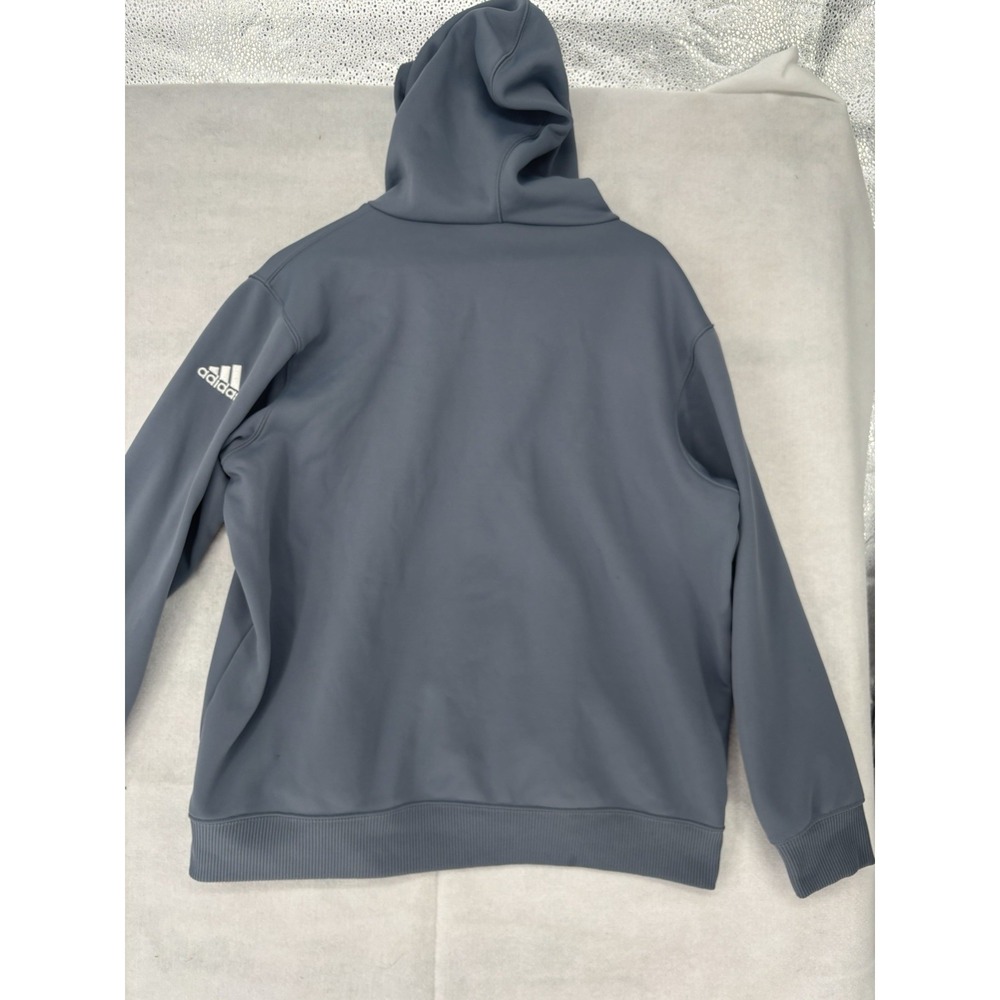 HILLSDALE COLLEGE Hoodie Sweatshirt Unisex XL Slate Blue No Drawstring Adidas - Picture 6 of 10